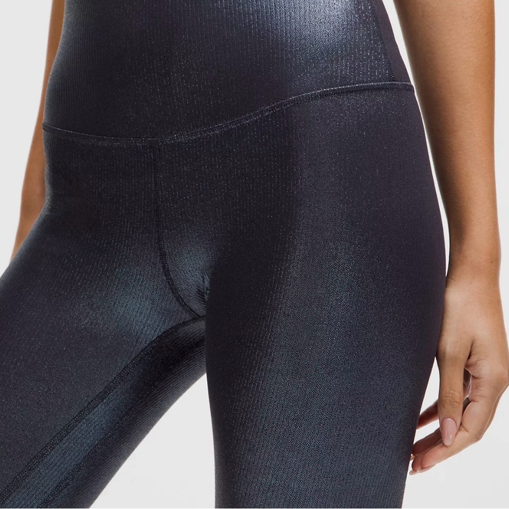 lululemon Align™ High-Rise Ribbed Pant 28" Shine Sz 6 - Picture 4 of 5